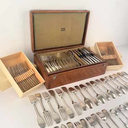 Partie de ménagère en argent (161 pièces),...