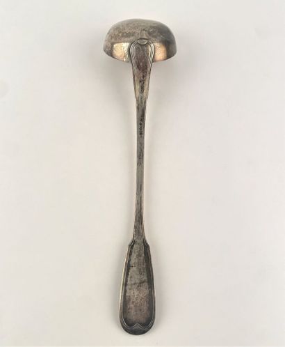 Louche en argent, modèle filets.
1809-1819-...