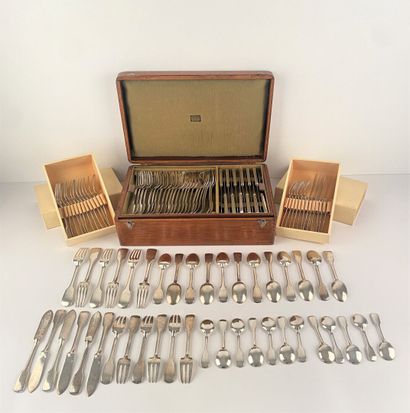 Partie de ménagère en argent (161 pièces),...