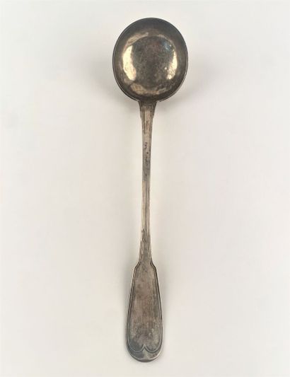 Louche en argent, modèle filets.
1809-1819-...