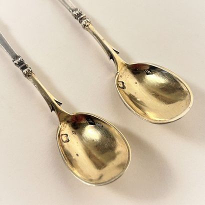 CARDEILHAC
Paire de salerons en argent, avec...