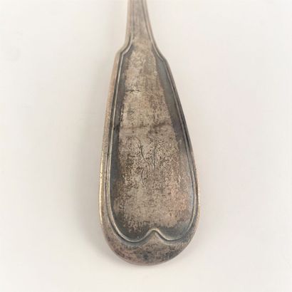Louche en argent, modèle filets.
1809-1819-...