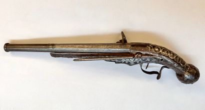 Pistolet de patilla (à la miquelet) travail...