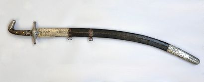 Kilij ottoman. Belle lame courbe plate à...