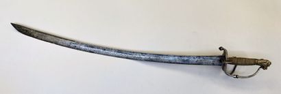 Sabre courbe de troupe à pied début XVIIIe....