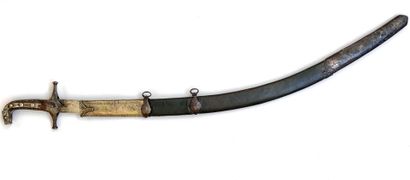 Kilij ottoman. Belle lame courbe plate à...