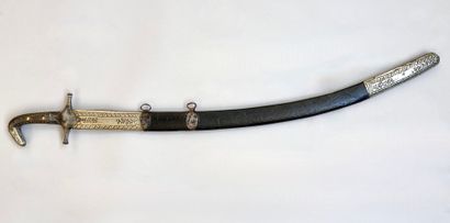 Kilij ottoman. Belle lame courbe plate à...