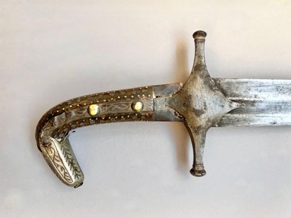 Kilij ottoman. Belle lame courbe plate à...