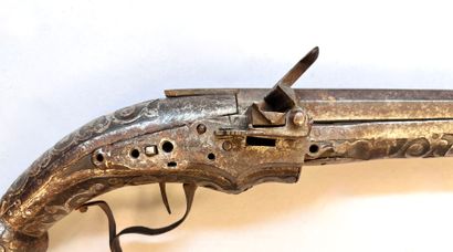 Pistolet de patilla (à la miquelet) travail...