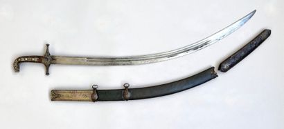Kilij ottoman. Belle lame courbe plate à...