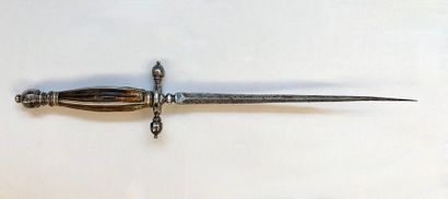 Stylet dit d'artilleur XVIIe. Forte à lame...