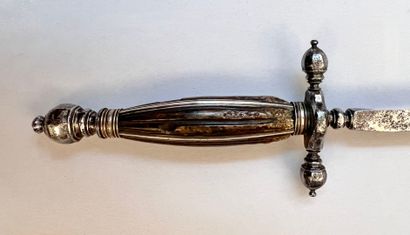 Stylet dit d'artilleur XVIIe. Forte à lame...
