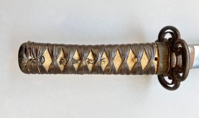 Joli wakizashi époque Edo. Ligne de trempe...
