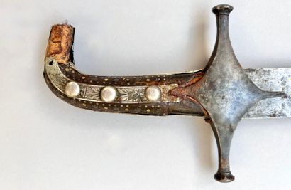 Kilij ottoman. Belle lame courbe plate à...