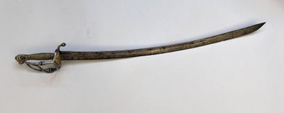 Sabre courbe de troupe à pied début XVIIIe....