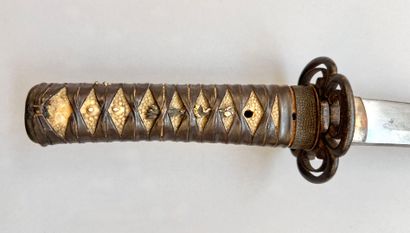 Joli wakizashi époque Edo. Ligne de trempe...