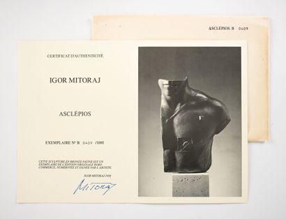 Igor MITORAJ (1944-2014)
Asclépios
Bronze...