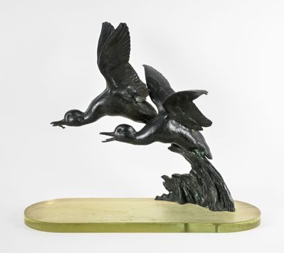 Maximilien FIOT (1886-1953)
Envol de canards.
Groupe...