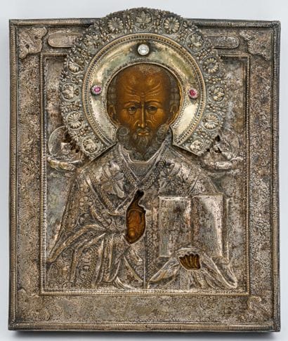 Icône de Saint Nicolas. Première moitié du...