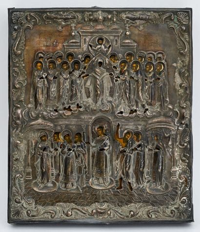 Icône de la Protection de la Vierge. Nijni...