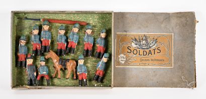 SFBJ Paris
Boite contenant onze soldats,...