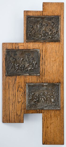 d'après CLODION
Trois plaques figurant des...