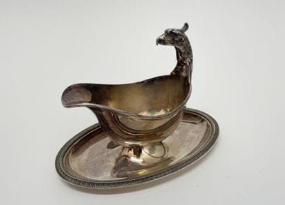 GALLIA - CHRISTOFLE
Saucière casque à plateau...