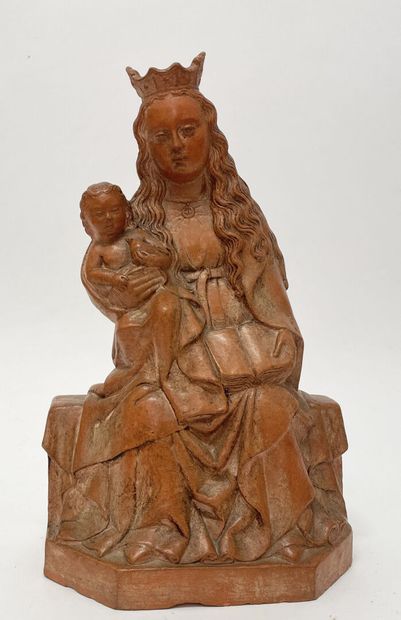 ECOLE FRANCAISE XXe
Vierge à l'Enfant
Terre...