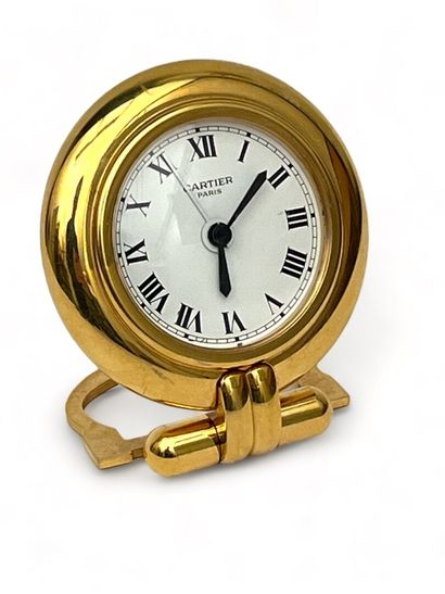 CARTIER Paris
Pendulette-réveil de bureau...