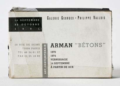 ARMAN (1928-2005)
BETONS 1970-1974, 1991
Violon...