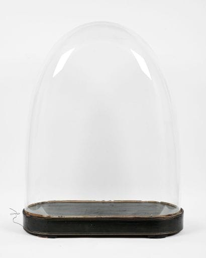 Très grand globe de pendule.
Socle bois noirci.
XIXe
Dimensions...