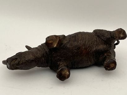 Sujet en bronze.
Rhinocéros
H : 11,5 - L...