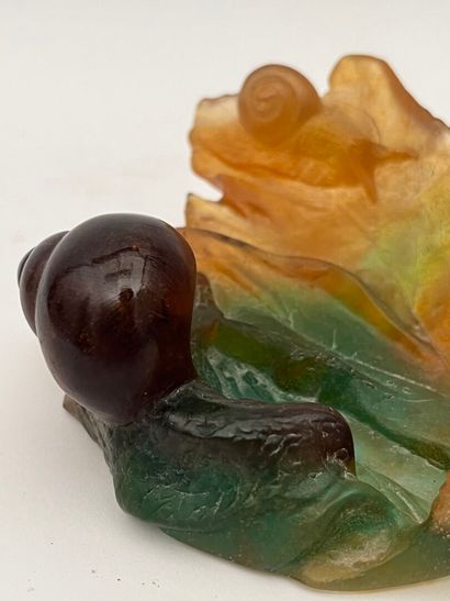 DAUM France
Vide-poche en pate de verre à...