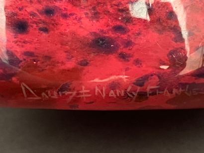 DAUM Nancy
Vase en verre marmoréen à décor...