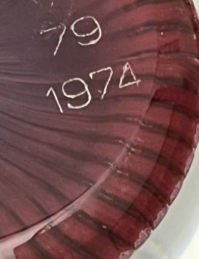 BACCARAT.
Boule presse-papier
datée 1974...