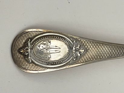 Couverts dépareillés en argent.: Dix fourchettes...