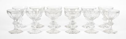 BACCARAT, modèle Harcourt
Douze coupes à...