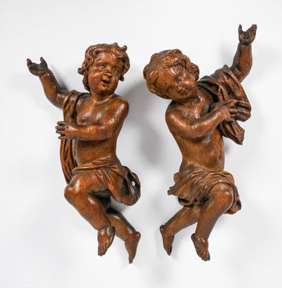 ECOLE FRANCAISE XVIIIe
Putti
Deux sujets...