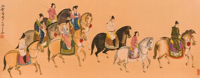D'après Zhang Xuan.
Voyage de printemps de...