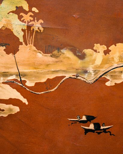 ECOLE VIETNAMIENNE XXe
Paysage de rivière
Panneau...
