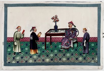 Album de neuf encres et couleurs sur papier...