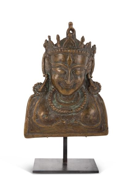 Buste en bronze : Mohra, représentation de...