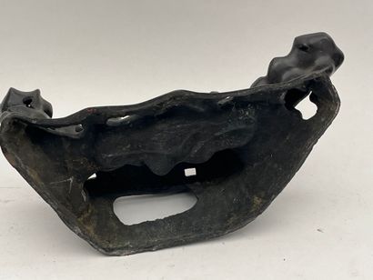 Groupe en bronze représentant lao tseu sur...