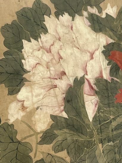Chine, Époque Qing
Encre et couleurs sur...