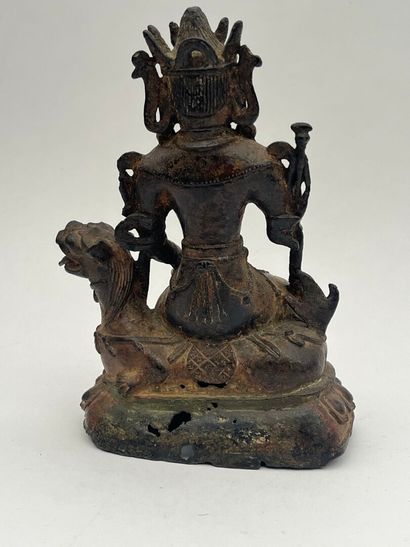 Groupe en bronze représentant la Guanyin...