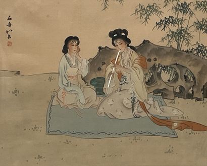 ECOLE CHINOISE fin du XX
Les musiciennes...