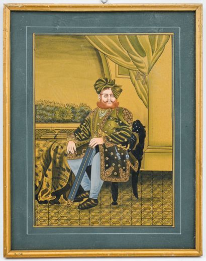 Deux portraits de maharadja.
Deux gravures...