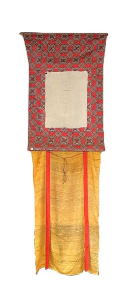 Tanka à décor de Mandala avec Bouddha et...
