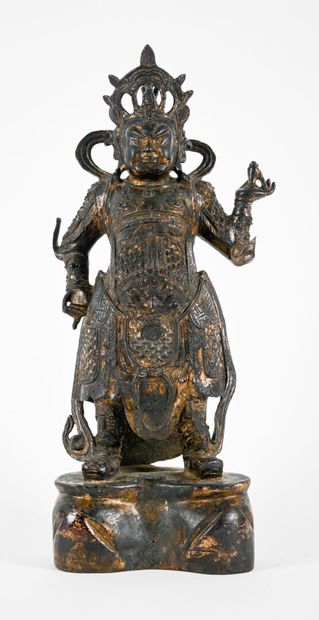 Importante statuette en bronze anciennement...