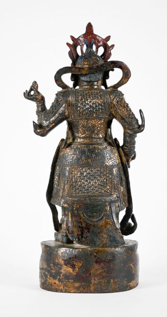 Importante statuette en bronze anciennement...